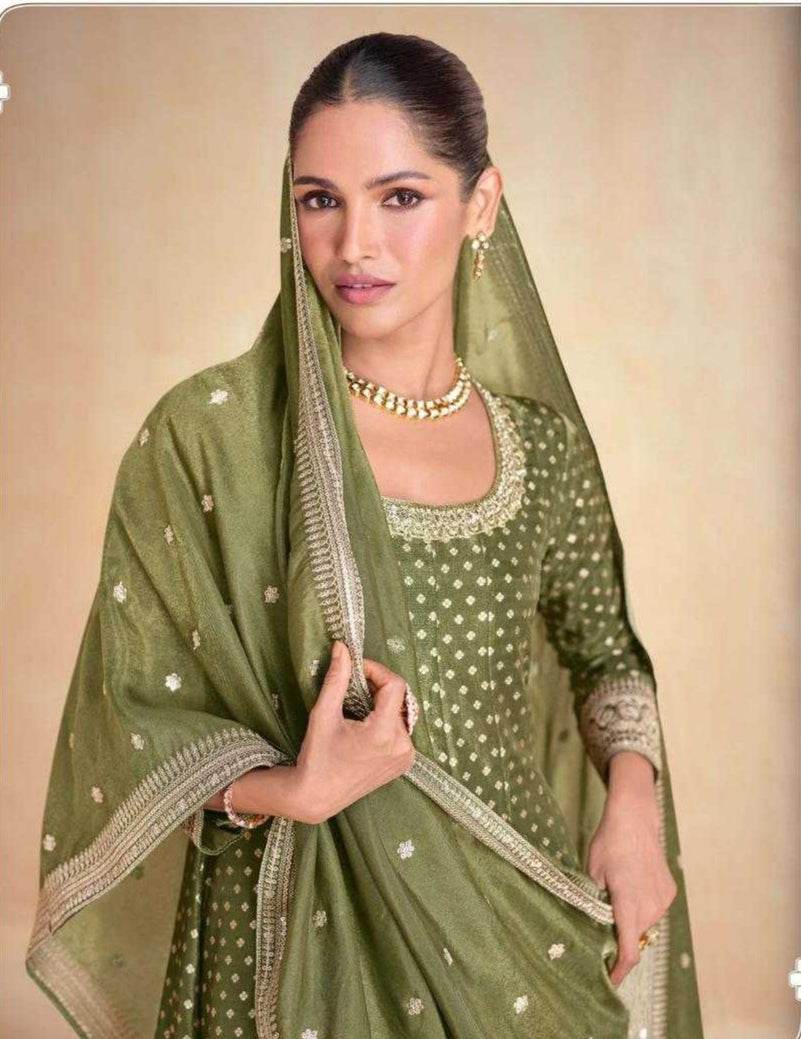 Organza Anarkali Party Gown - MYLUXURY LANE ENTERPRISE